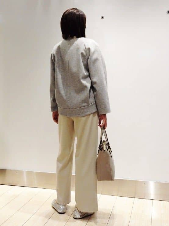 ⭐︎m.peatchan⭐︎さんの「Reflect｜【ゆったりシルエット】ジャージメルトンコクーンジャケット」を使ったコーディネート
