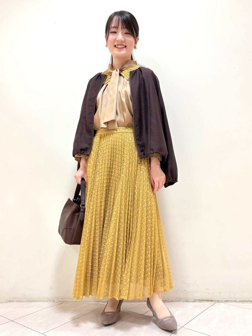 mikiさんの「Reflect｜【ライトアウター／ゆったり羽織れる／気軽な羽織りに◎】ライトブルゾン」を使ったコーディネート