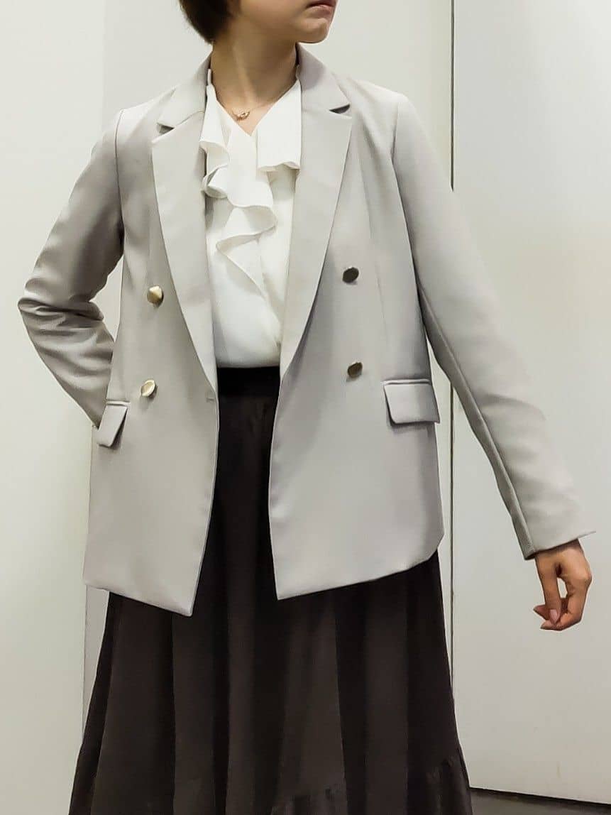 やまちゃんさんの「grove｜【カセット服】ダブルブレストテーラードジャケット」を使ったコーディネート