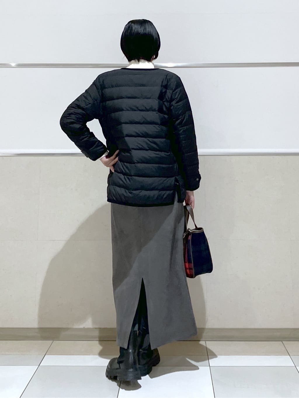 eriko さんの「Dessin｜【撥水・2WAY】ミュラーダウンコートミドル丈」を使ったコーディネート
