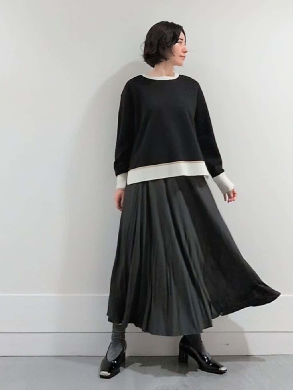 ミズタさんの「UNTITLED｜【アンサンブル可/洗える】ウールミラノリブニット」を使ったコーディネート