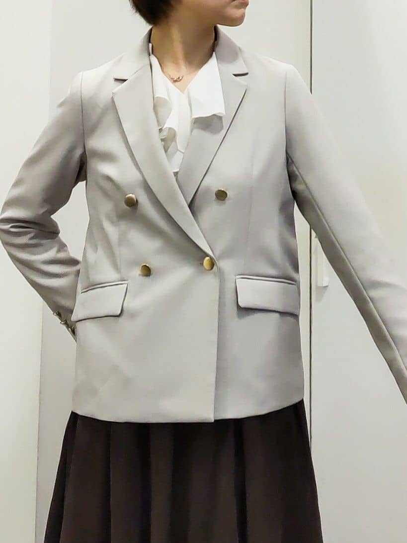 やまちゃんさんの「grove｜【カセット服】ダブルブレストテーラードジャケット」を使ったコーディネート