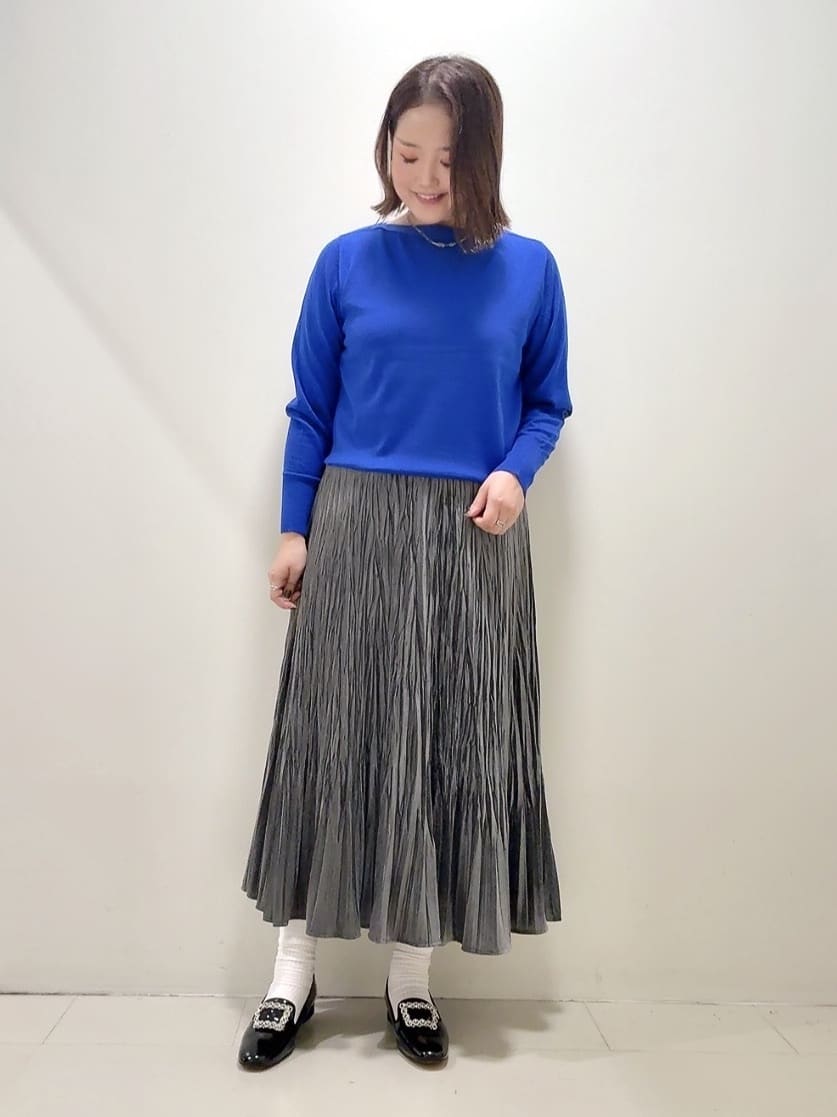 YUIさんの「UNTITLED｜【8色展開／コンパクト丈】レーヨン混 コクーンニット」を使ったコーディネート