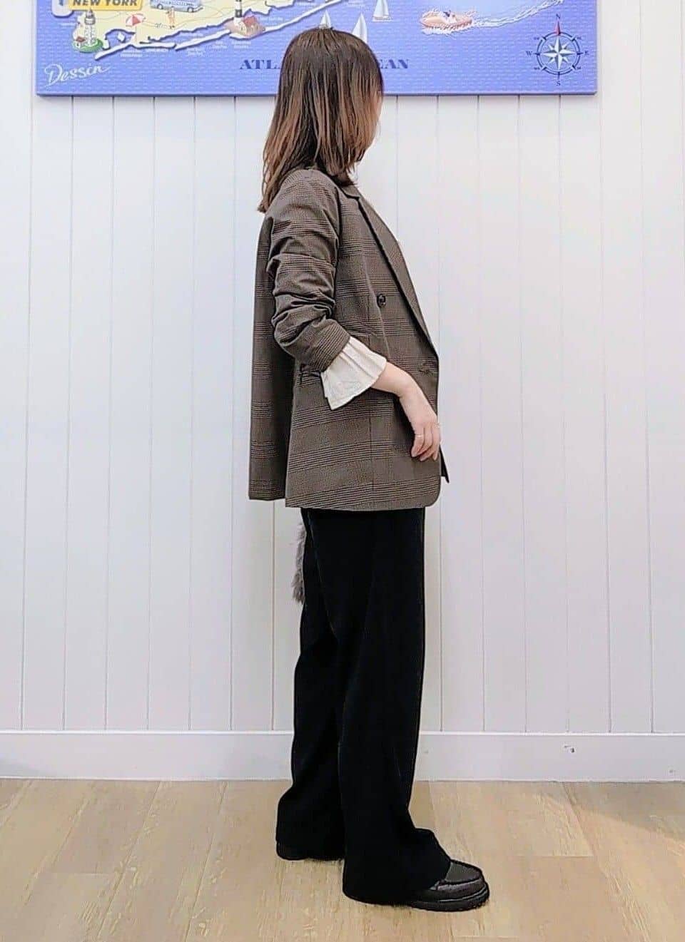 itoさんの「Dessin｜【洗える】ダブルブレストジャケット」を使ったコーディネート
