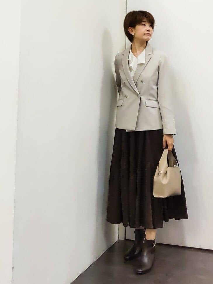 やまちゃんさんの「grove｜【カセット服】ダブルブレストテーラードジャケット」を使ったコーディネート