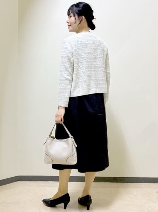  beni_gingerさんの「Reflect｜【一枚で着映える◎／セットアップ可】ニット&times;タフタドッキングワンピース」を使ったコーディネート