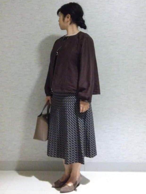 sakoさんの「Reflect｜【ライトアウター／ゆったり羽織れる／気軽な羽織りに◎】ライトブルゾン」を使ったコーディネート