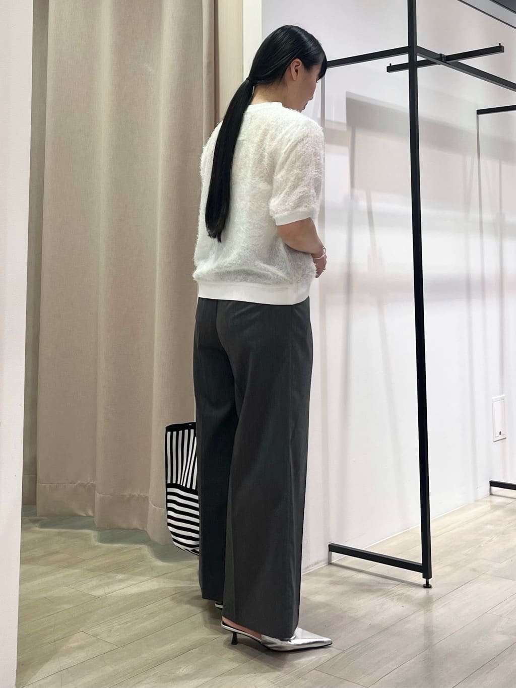 hasuさんの「INDIVI｜ヘアリージャカードトップス」を使ったコーディネート
