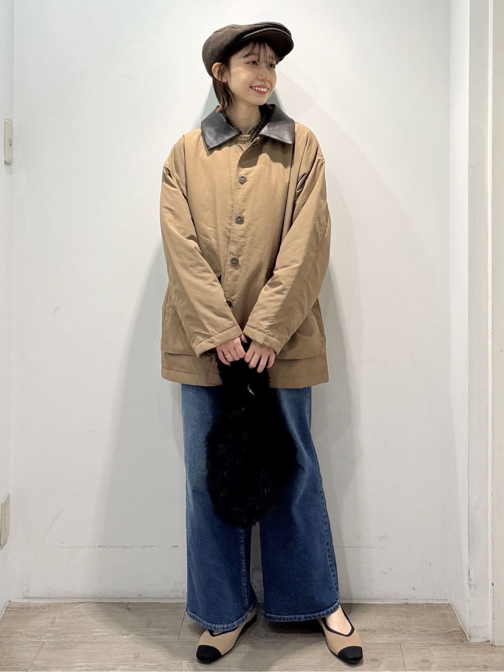 ぶまりんさんの「OPAQUE.CLIP｜ボートネックニット／エクストラファインメリノウール【THEシリーズ／洗濯機OK】」を使ったコーディネート