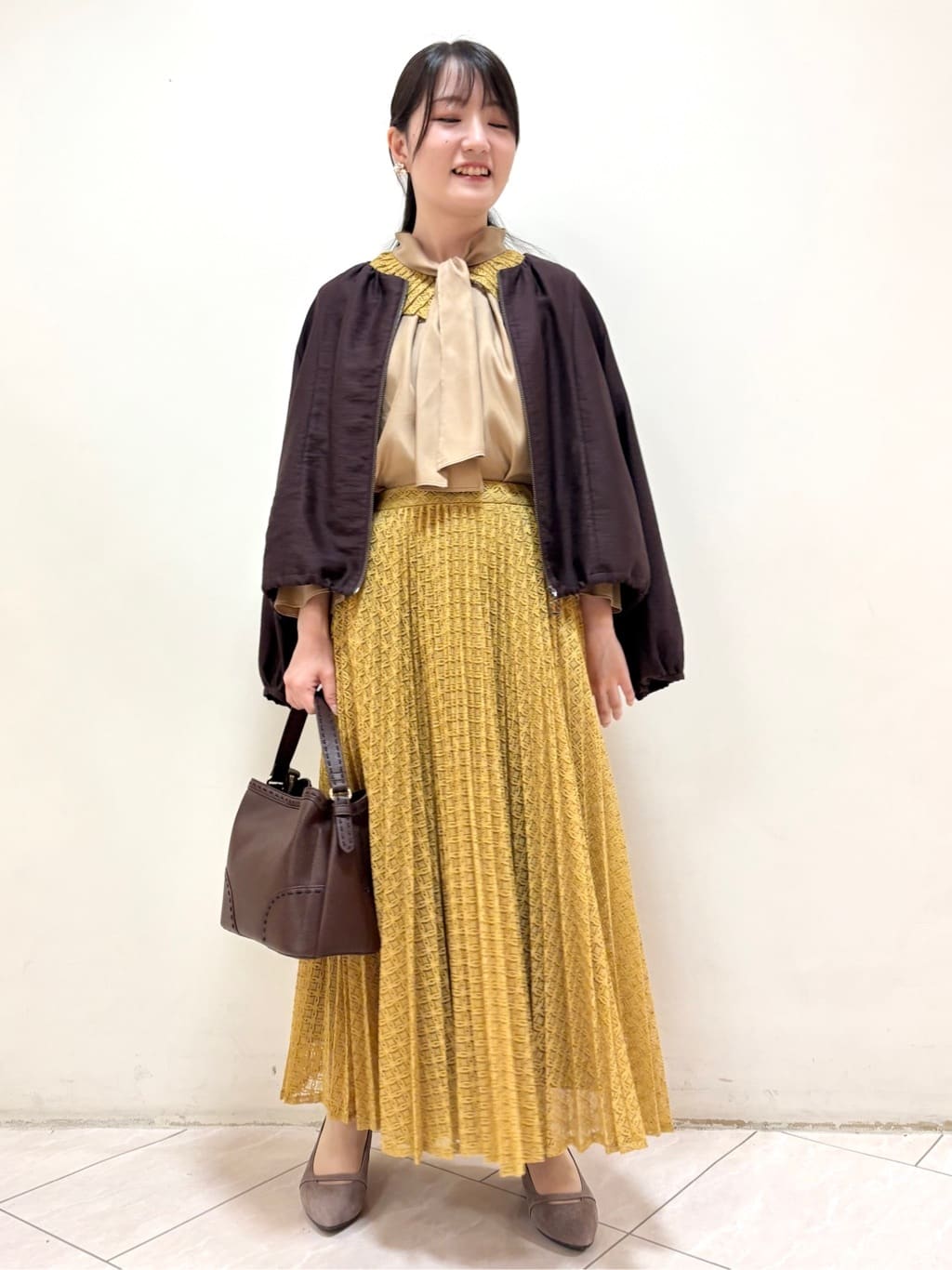 mikiさんの「Reflect｜【ライトアウター／ゆったり羽織れる／気軽な羽織りに◎】ライトブルゾン」を使ったコーディネート
