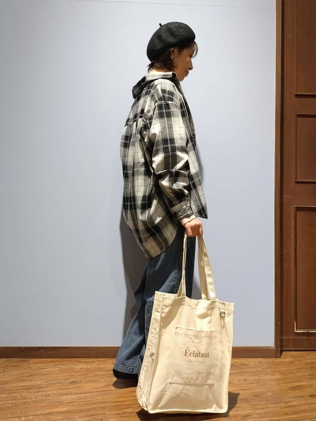 miomioさんの「SHOO･LA･RUE｜【洗濯機可/S-LL】程よい抜け感 大人のチェックシャツ」を使ったコーディネート