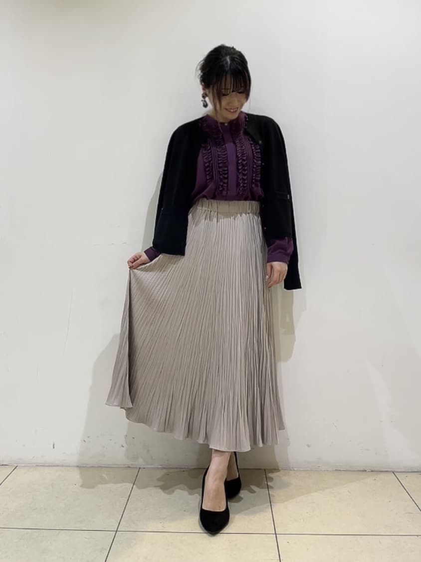 watanabeさんの「UNTITLED｜【アンサンブル可/ジャケット風】ウールミラノリブカーディガン」を使ったコーディネート