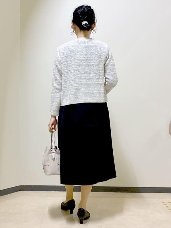  beni_gingerさんの「Reflect｜【一枚で着映える◎／セットアップ可】ニット&times;タフタドッキングワンピース」を使ったコーディネート