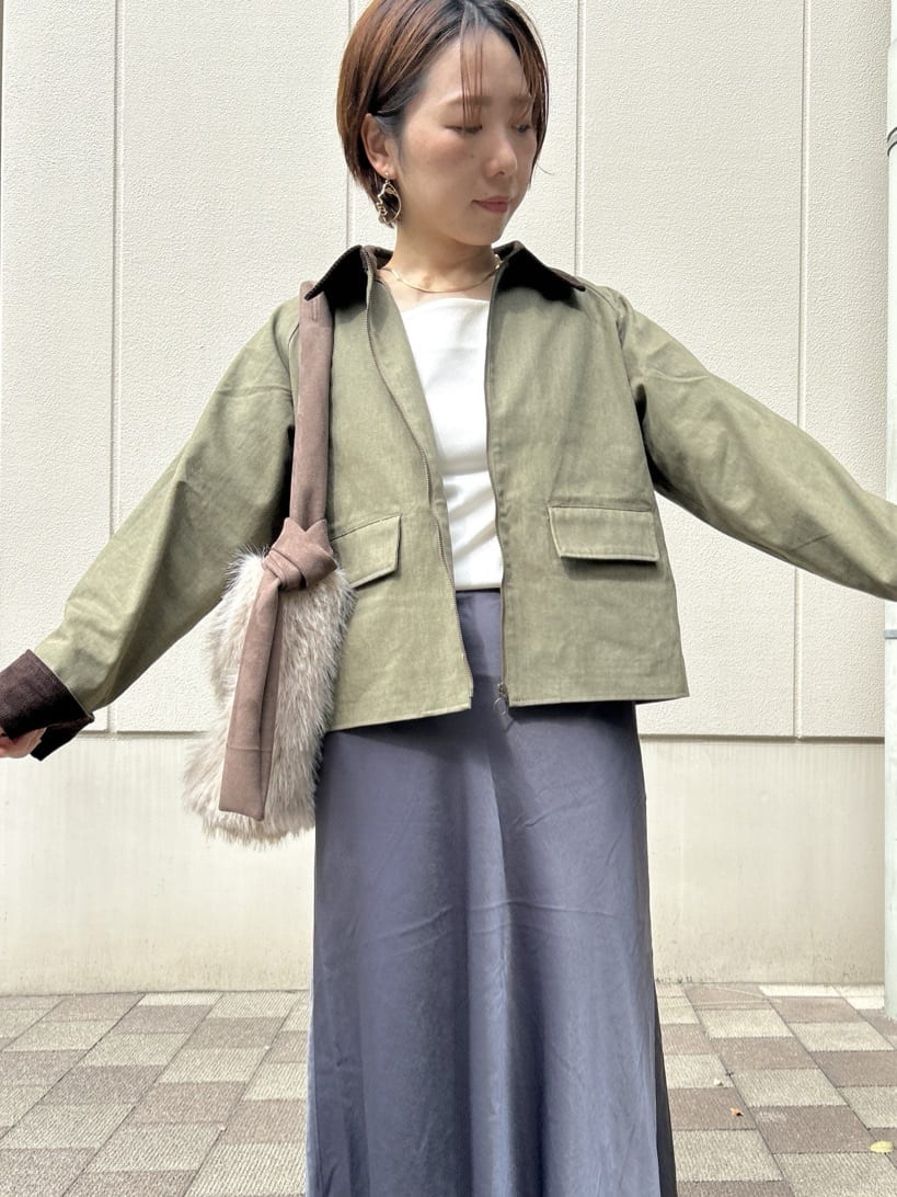 ga_riさんの「THE SHOP TK｜カバーオールジャケット【洗える】」を使ったコーディネート