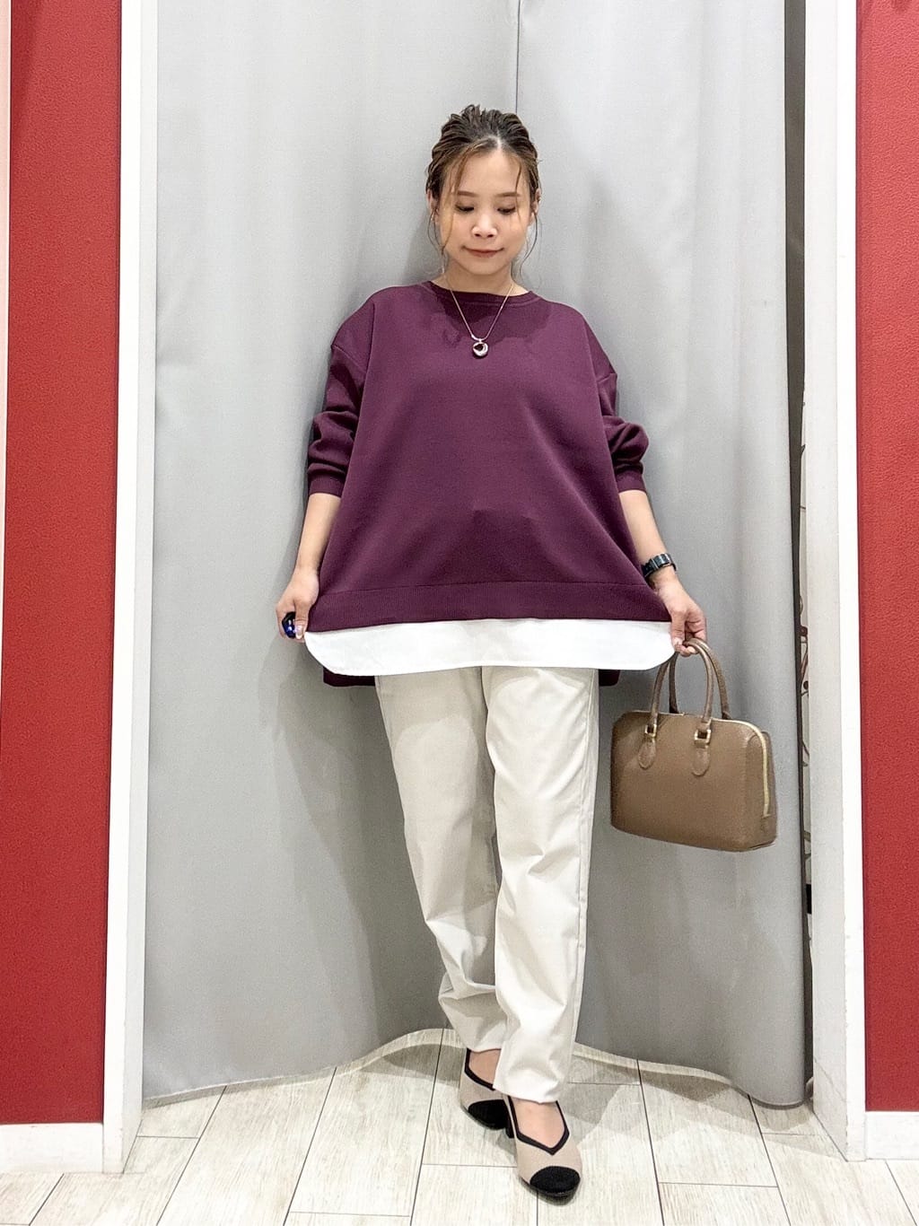 shioさんの「SHOO･LA･RUE｜【S-LL/洗濯機可】ぐんぐん伸びる ハイパースキニーパンツ」を使ったコーディネート