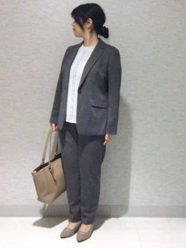 sakoさんの「Reflect｜【SS-4Lサイズ】スタンドネックブラウス」を使ったコーディネート