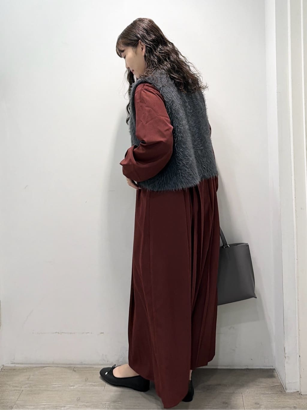 sumicaさんの「OPAQUE.CLIP｜バックプリーツワンピース【洗濯機OK】」を使ったコーディネート