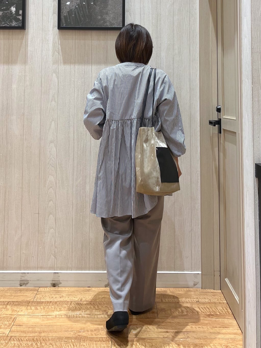 shirayuuuさんの「SHOO･LA･RUE｜【S-LL】美しく見せる ボートネックロンT」を使ったコーディネート