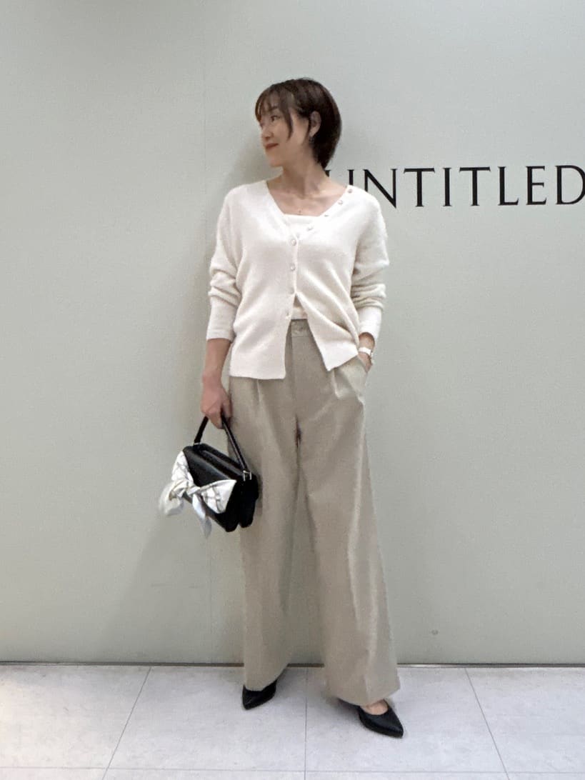 Mikiさんの「UNTITLED｜【トレンド/柔らかな素材感】ビスチェセットカーディガン」を使ったコーディネート