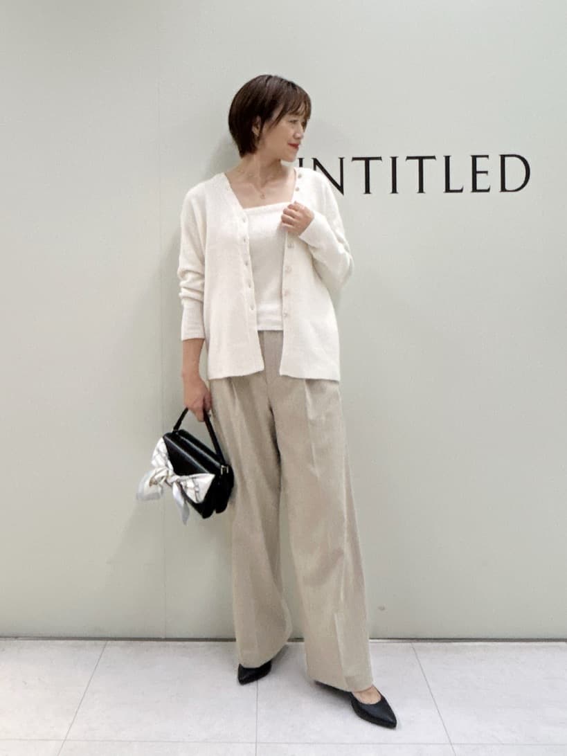 Mikiさんの「UNTITLED｜【トレンド/柔らかな素材感】ビスチェセットカーディガン」を使ったコーディネート