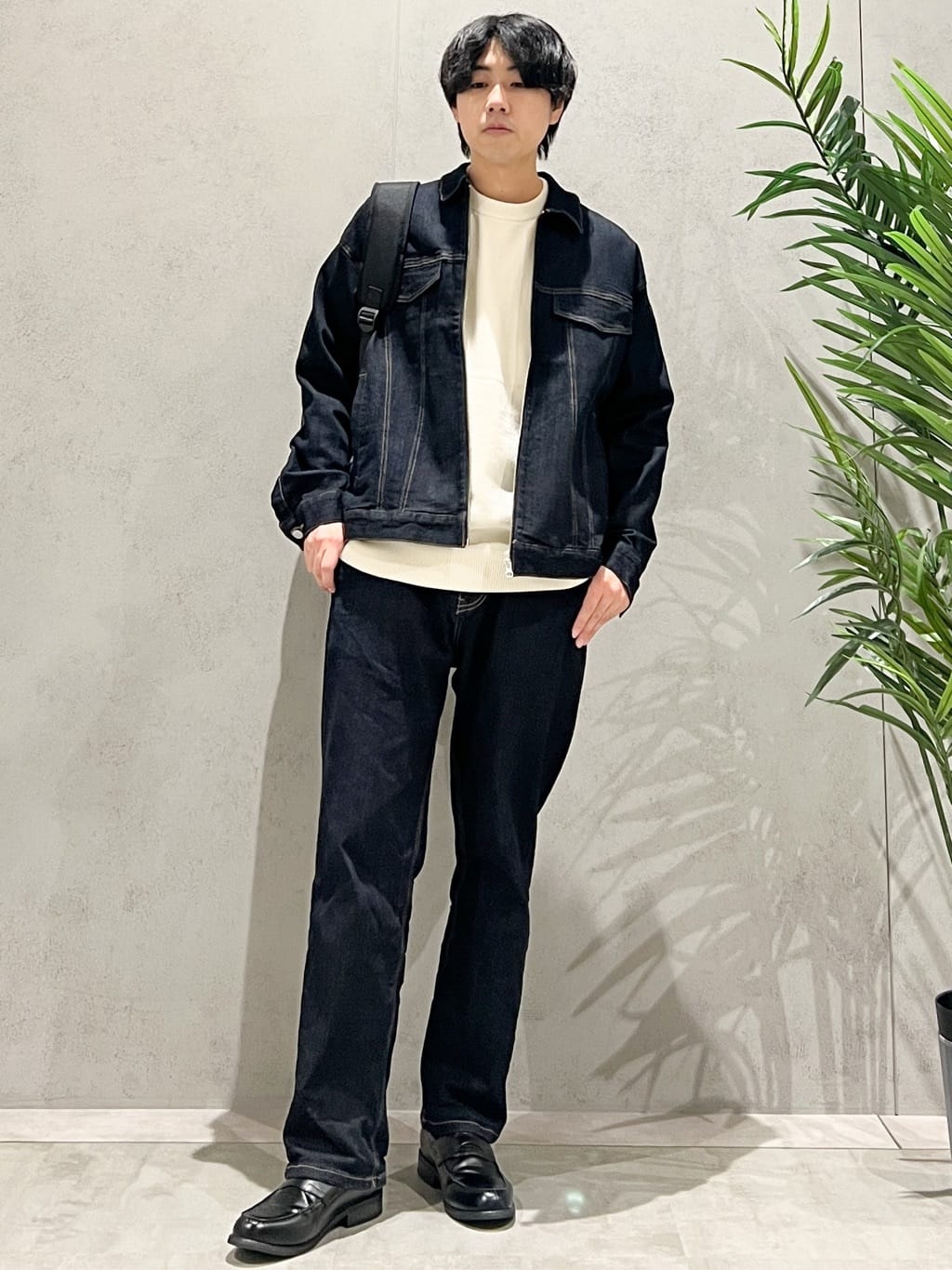 SHI-MAさんの「THE SHOP TK｜コットンデニムブルゾン 【セットアップ可】」を使ったコーディネート
