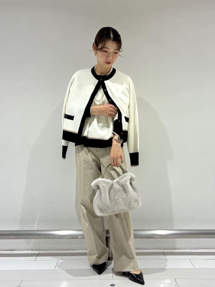 Rinさんの「UNTITLED｜【アンサンブル可/洗える】ウールミラノリブニット」を使ったコーディネート