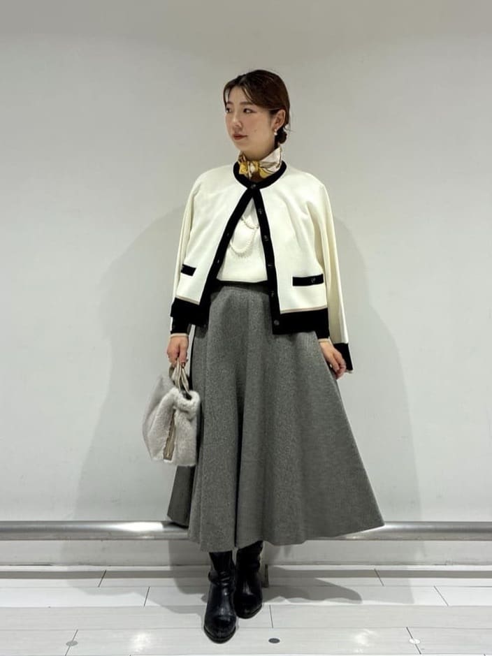 Rinさんの「UNTITLED｜【アンサンブル可/洗える】ウールミラノリブニット」を使ったコーディネート