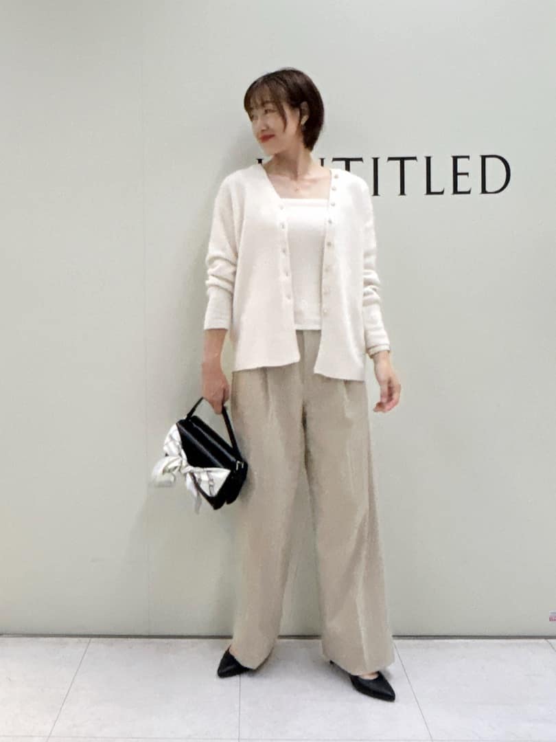 Mikiさんの「UNTITLED｜【トレンド/柔らかな素材感】ビスチェセットカーディガン」を使ったコーディネート