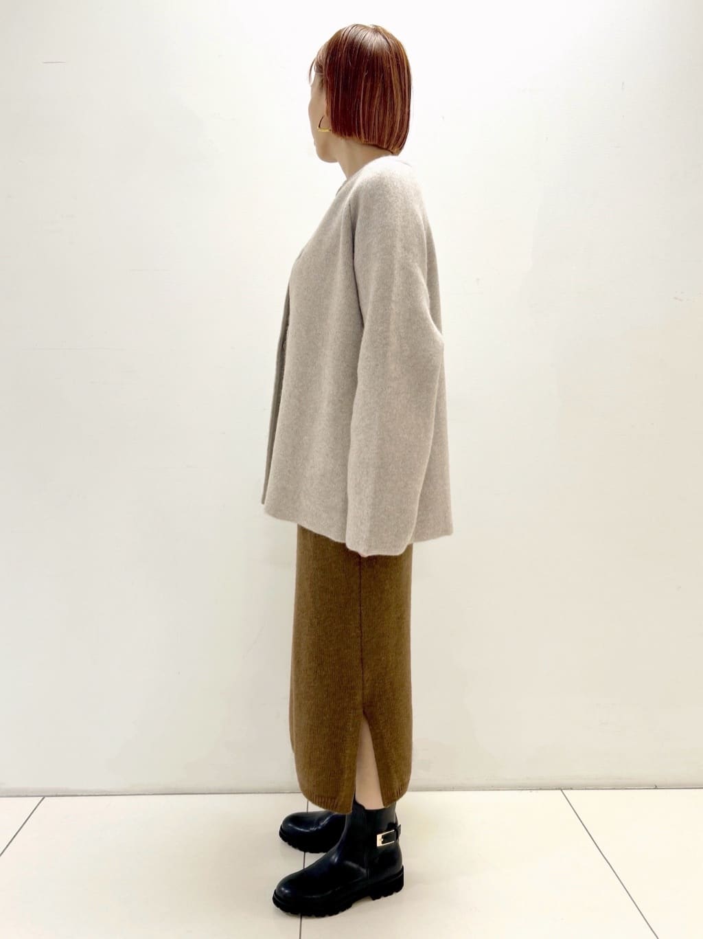 hacoさんの「UNTITLED｜【軽アウター/ミドル丈】ウールニットコーディガン」を使ったコーディネート