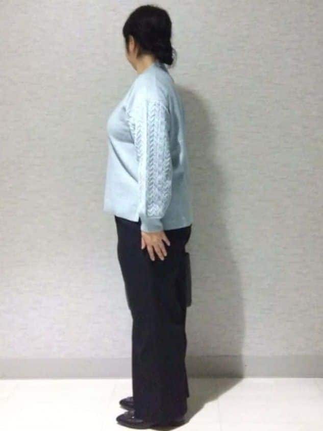 sakoさんの「Reflect｜【一枚で着映え◎／ゆったりシルエット】ラメ&times;スパンコールウール混ニット」を使ったコーディネート