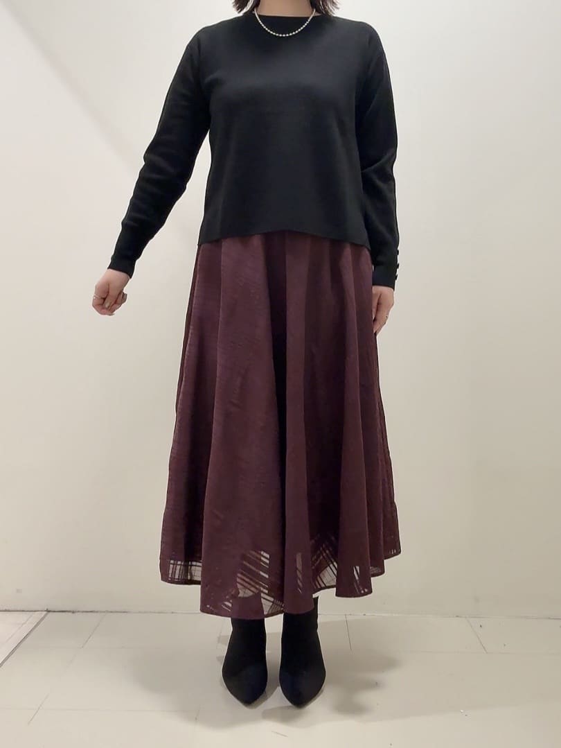 YUIさんの「UNTITLED｜【アンサンブル可/洗える】ウールミラノリブニット」を使ったコーディネート