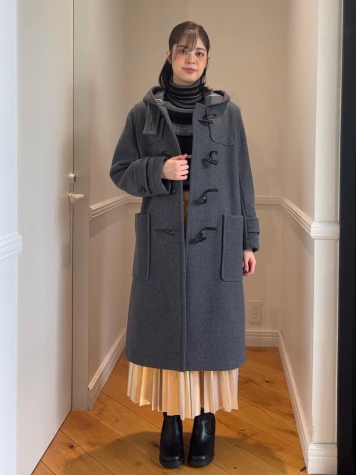 pupiさんの「DRESSTERIOR｜◆Superfineリサイクルメルトンダッフルコート」を使ったコーディネート
