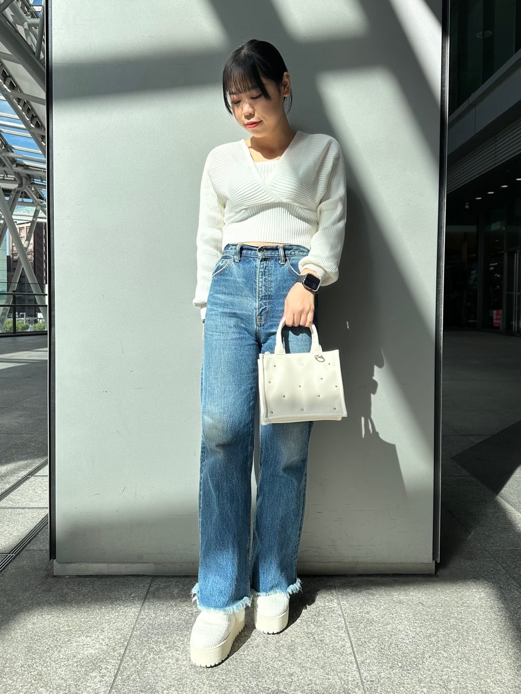 あずみさんの「ESPERANZA｜厚底2WAYフェイクムートンサボ」を使ったコーディネート