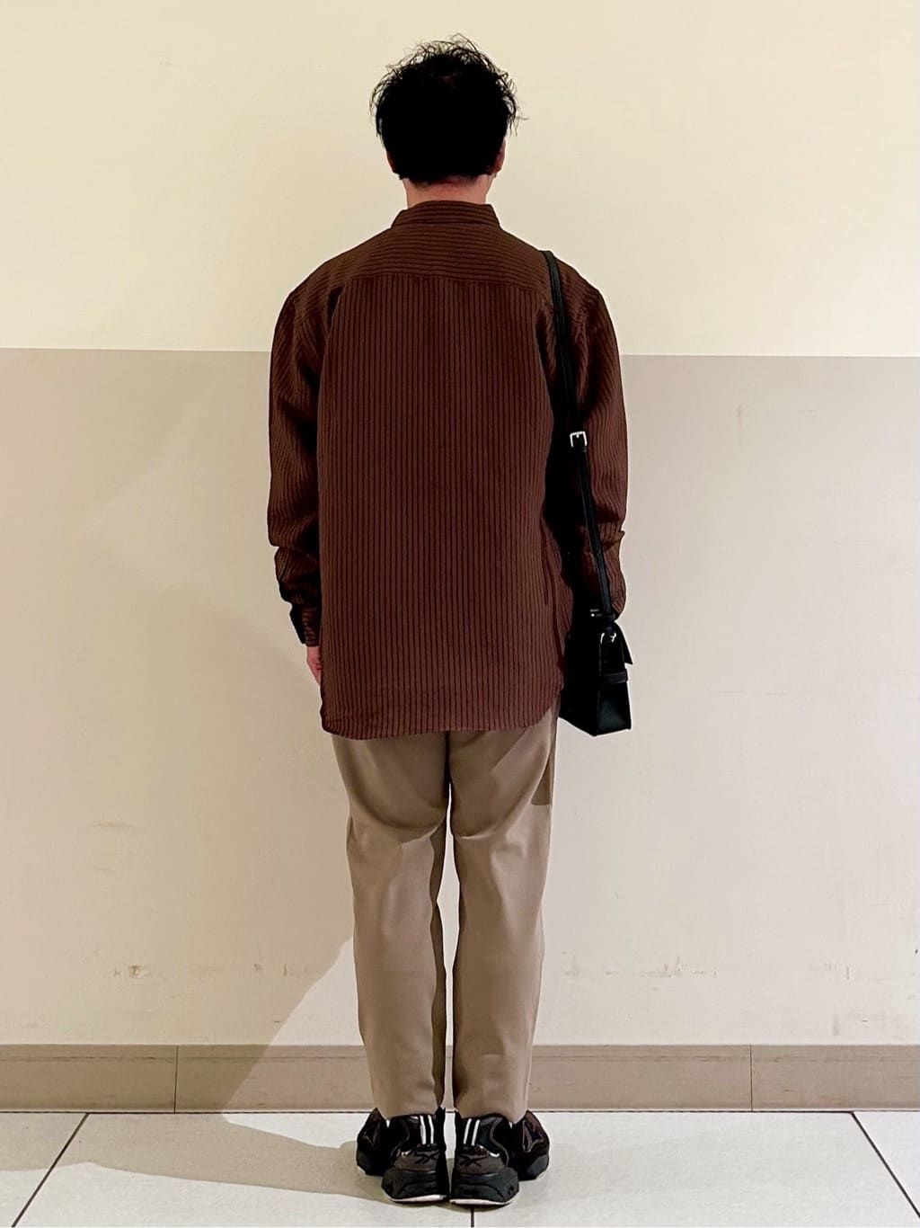 KENJI Iさんの「THE SHOP TK｜チェック＆ストライプ アソート長袖シャツ【洗濯機OK】」を使ったコーディネート
