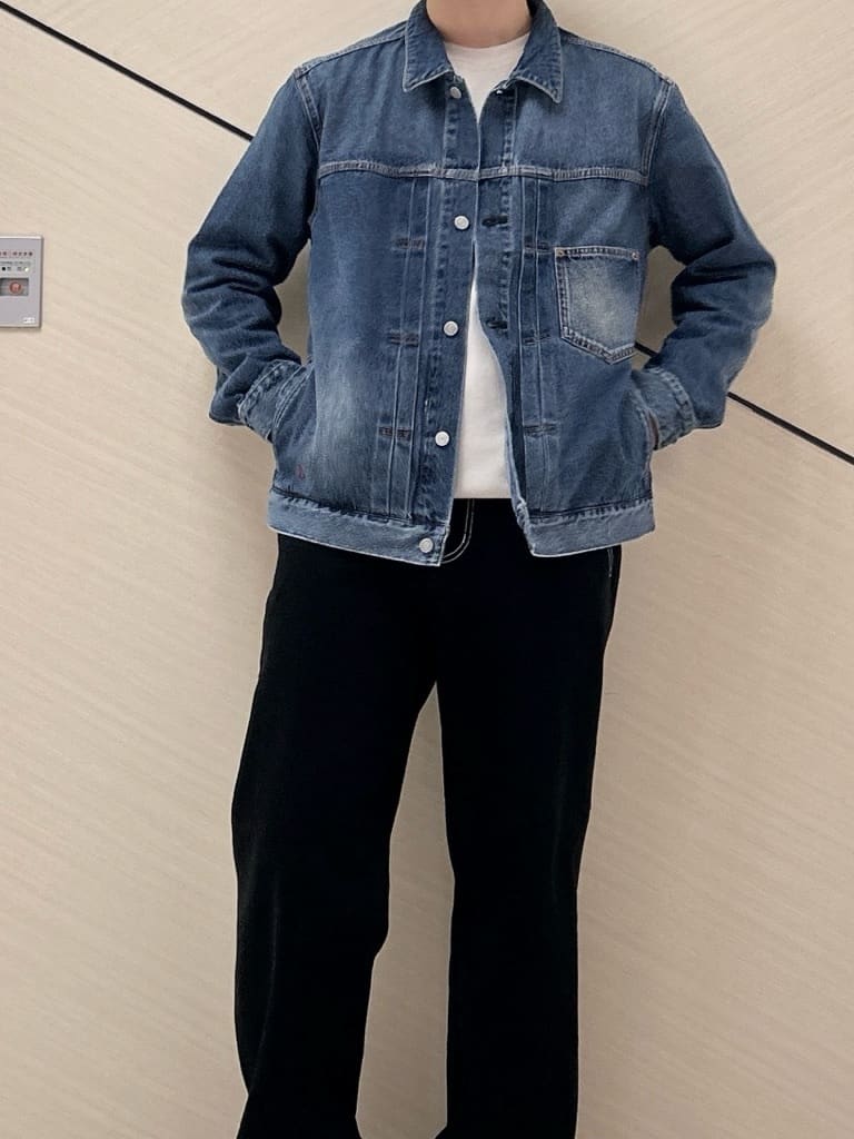 千葉亮太さんの「DRESSTERIOR｜◆ファーストモデル ユーズドデニムGジャン」を使ったコーディネート