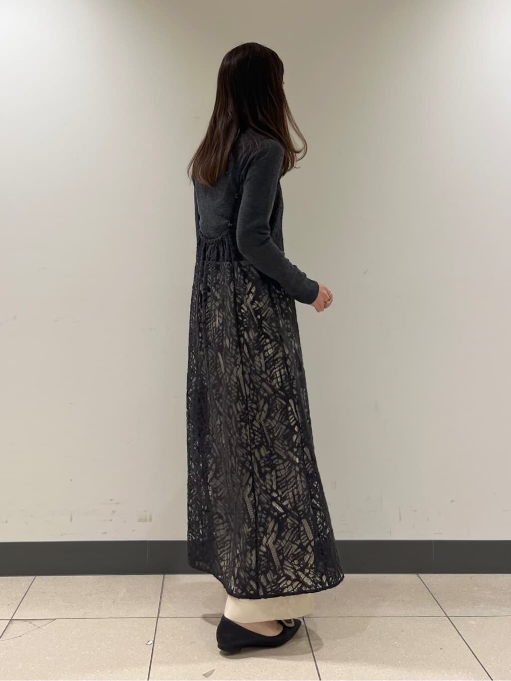 shokoさんの「INDIVI｜【レイヤード◎】レースキャミドレス」を使ったコーディネート
