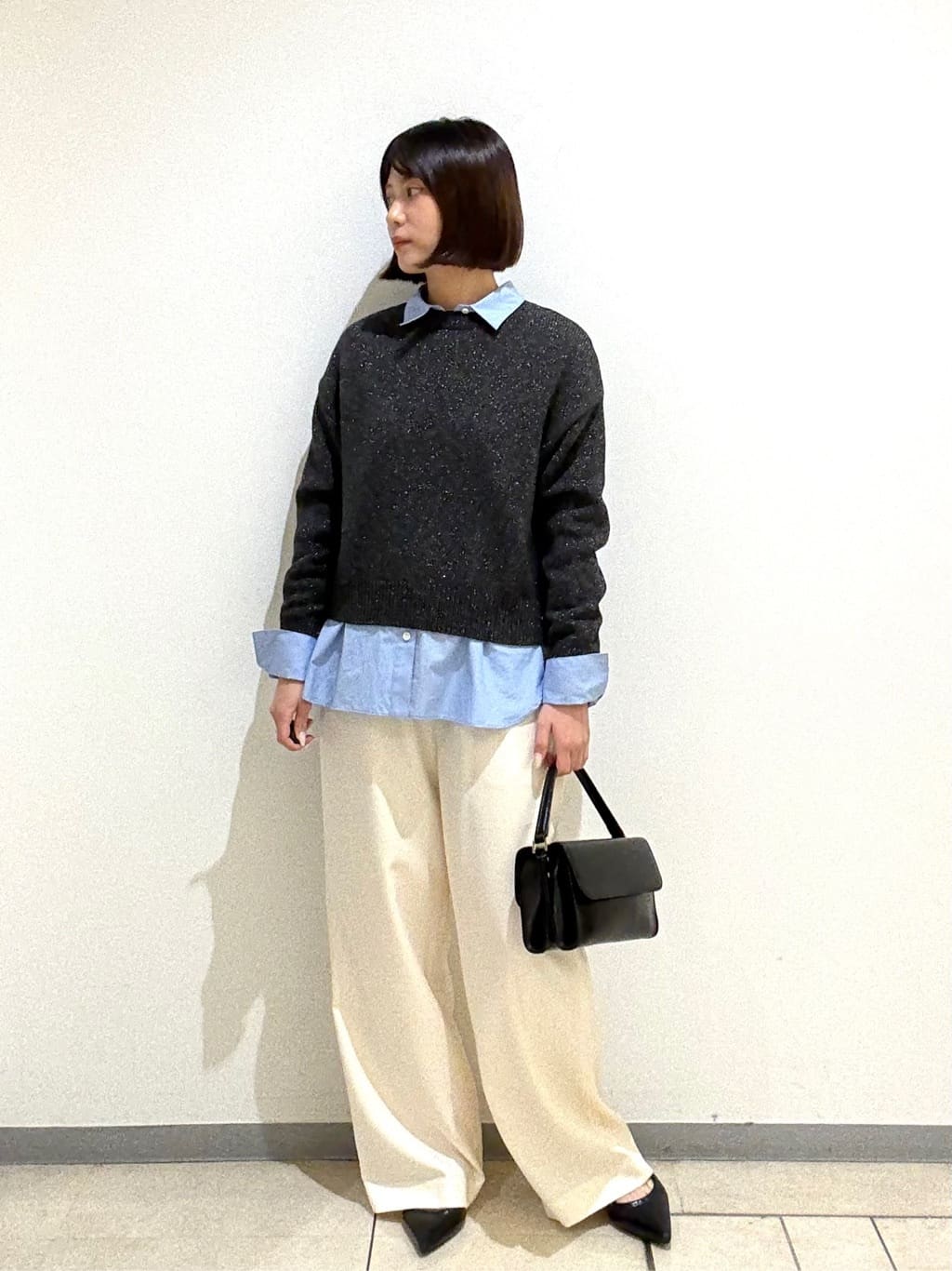 Itoさんの「UNTITLED｜【洗える/ワイド/ウエストゴム】ストレッチドロストパンツ」を使ったコーディネート