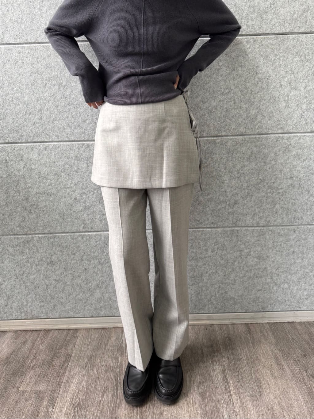 uchi__yamaさんの「CODE A｜bold form knit pullover」を使ったコーディネート