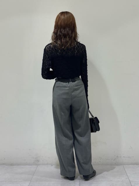 kyokaさんの「UNTITLED｜【セットアップ可/洗える】ウールライク ワイドパンツ」を使ったコーディネート