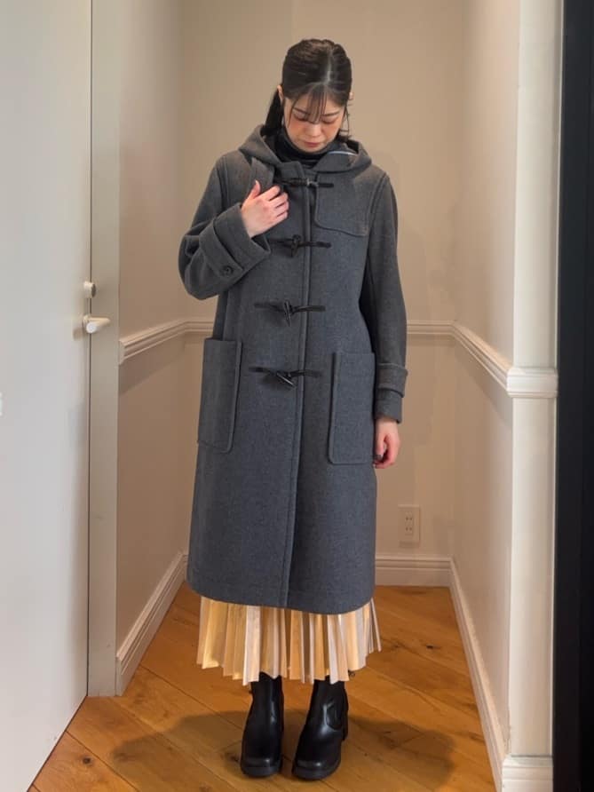pupiさんの「DRESSTERIOR｜◆Superfineリサイクルメルトンダッフルコート」を使ったコーディネート