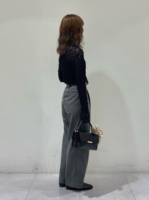 kyokaさんの「UNTITLED｜【セットアップ可/洗える】ウールライク ワイドパンツ」を使ったコーディネート