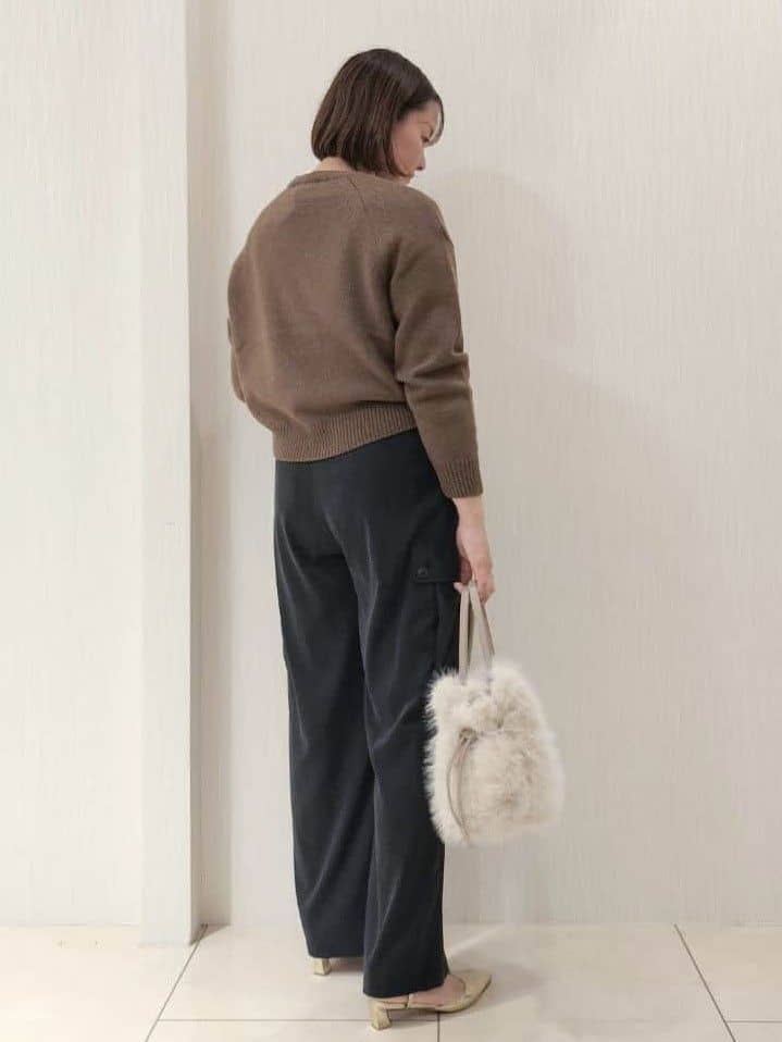 naokoさんの「UNTITLED｜【セットアップ可/ゆったり】ウール混ラメニット」を使ったコーディネート