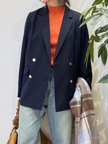 misakiさんの「SHOO･LA･RUE｜【S-LL】程よくゆったりな 柔らかデニムテーパードパンツ」を使ったコーディネート