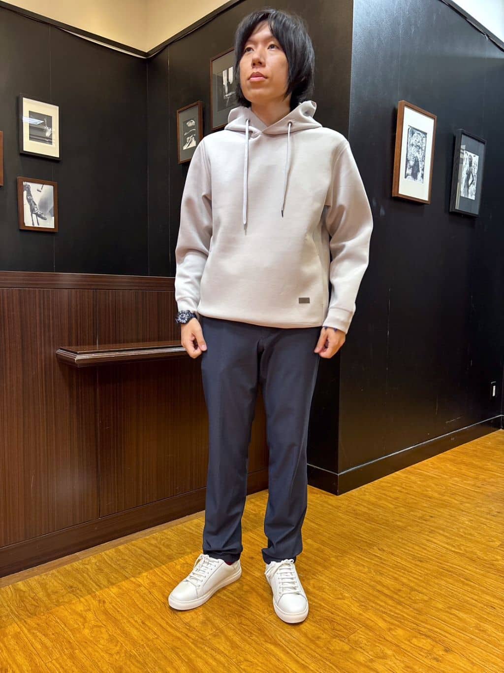 moritaさんの「TAKEO KIKUCHI｜エアダン プルオーバー パーカー」を使ったコーディネート