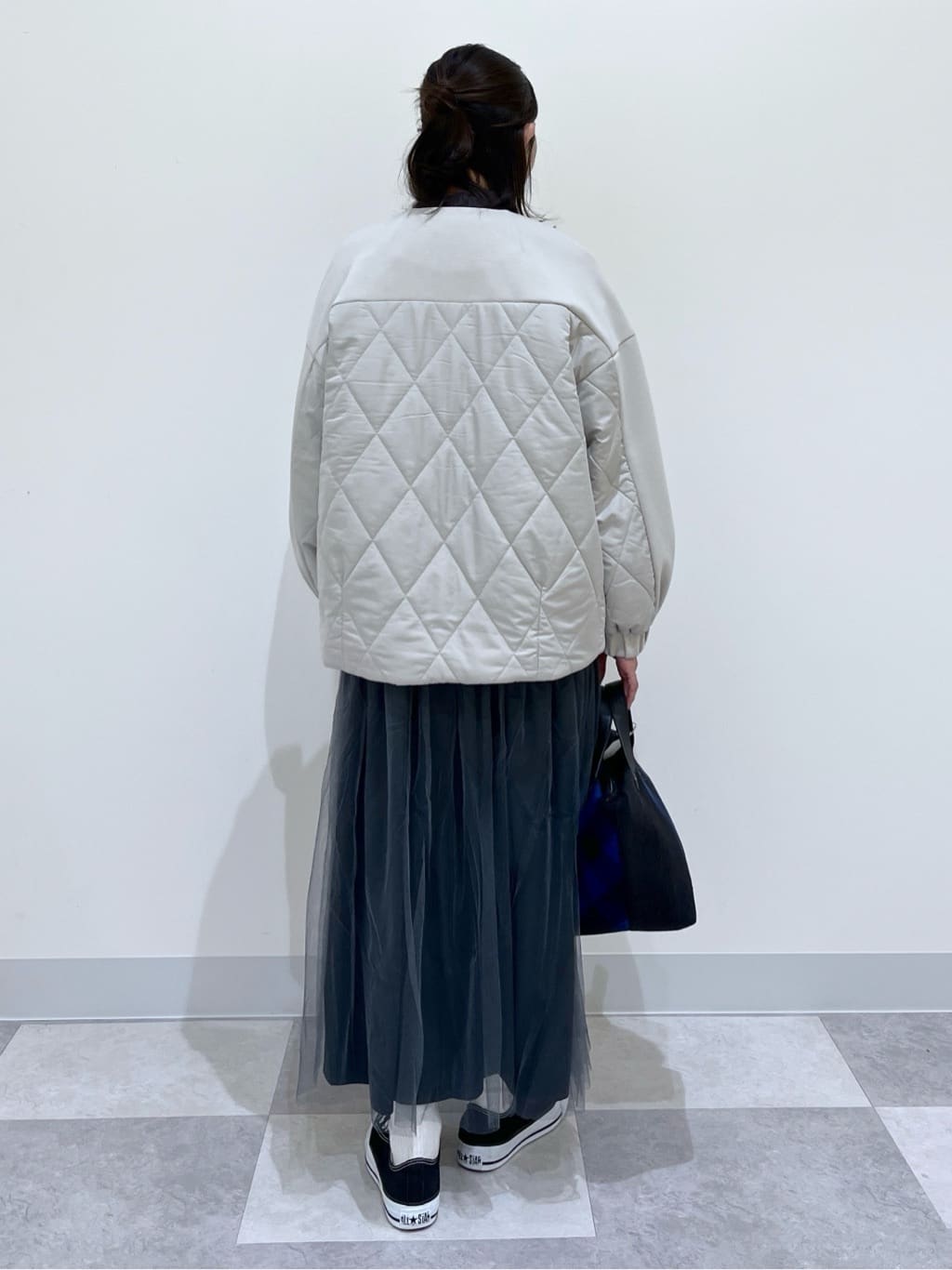 canaさんの「Dessin｜【洗える】ニットチュールドッキングワンピース」を使ったコーディネート