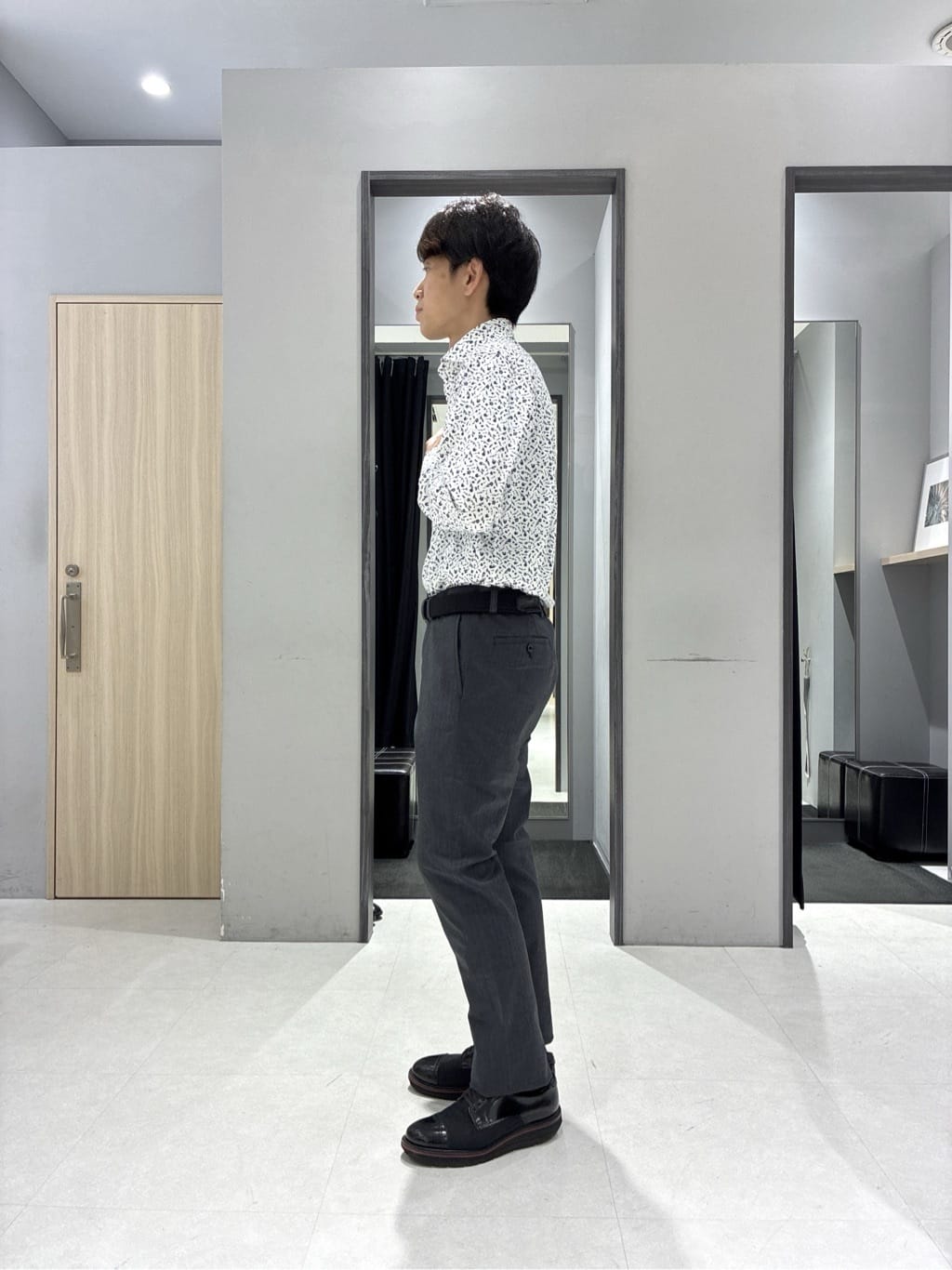 わいずみさんの「TAKEO KIKUCHI｜【None Of Stress】アクティブジャージ 千鳥 ジャケット」を使ったコーディネート