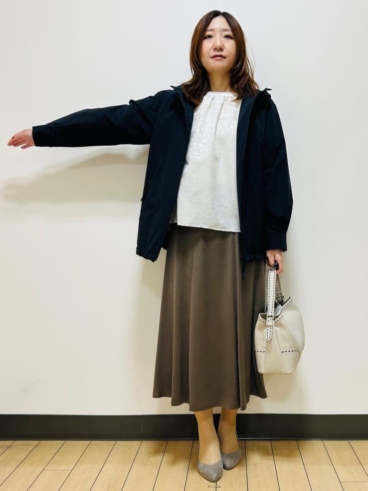 miiiさんの「Reflect｜【ライトアウター／キレイ見え／気軽な羽織に◎】スポーティライトアウター」を使ったコーディネート