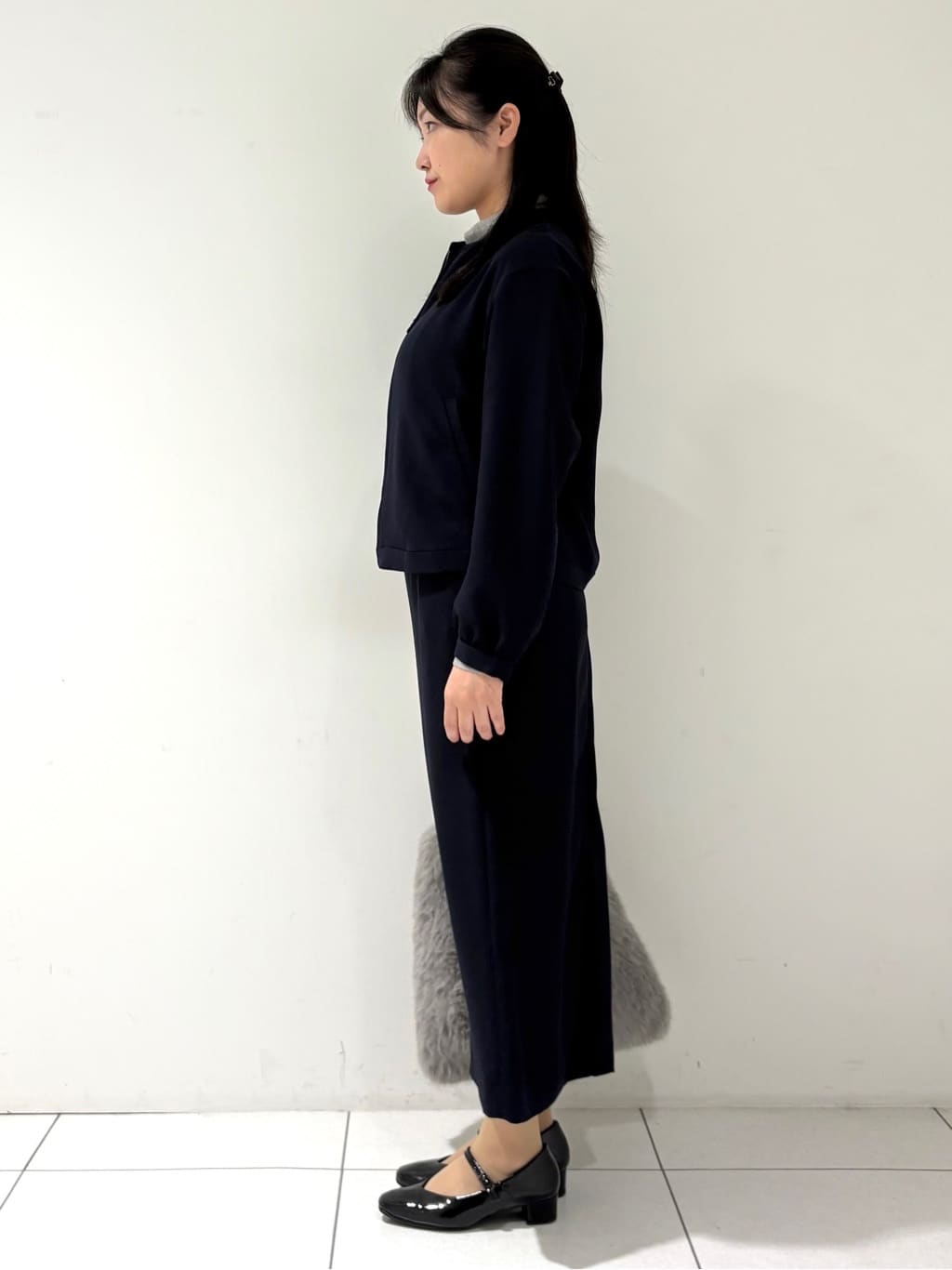 momokoさんの「INDIVI｜【洗える／薄手／ラメ】シアーラメニット」を使ったコーディネート
