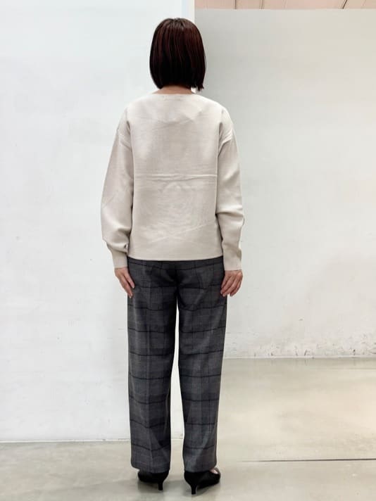 fujiさんの「THE SHOP TK｜【S-XLサイズ/選べる7色】どこから見ても美しい ガーターニット/毛玉になりにくい/洗濯機OK」を使ったコーディネート