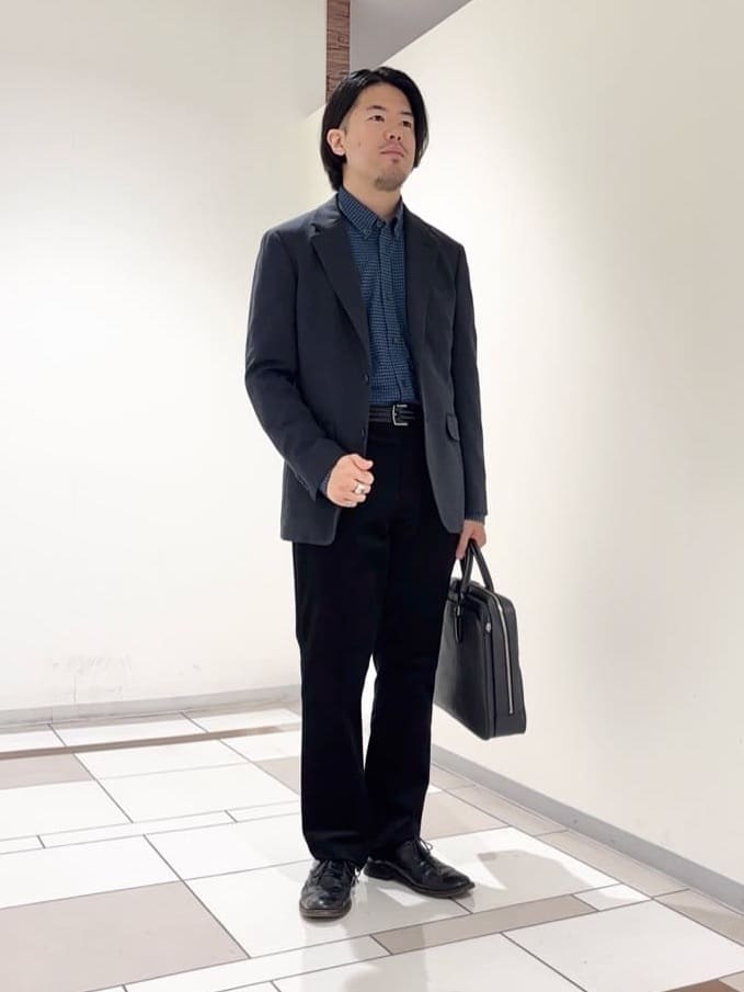 及川さんの「TAKEO KIKUCHI｜【None Of Stress】アクティブジャージ 千鳥 ジャケット」を使ったコーディネート
